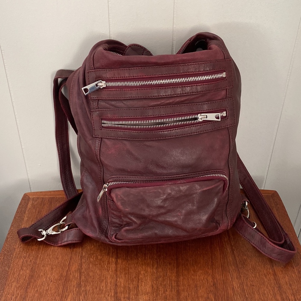 Genuine leather crossbody bag